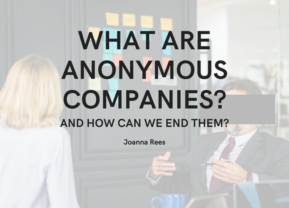What Are Anonymous Companies? And How Can We End Them?